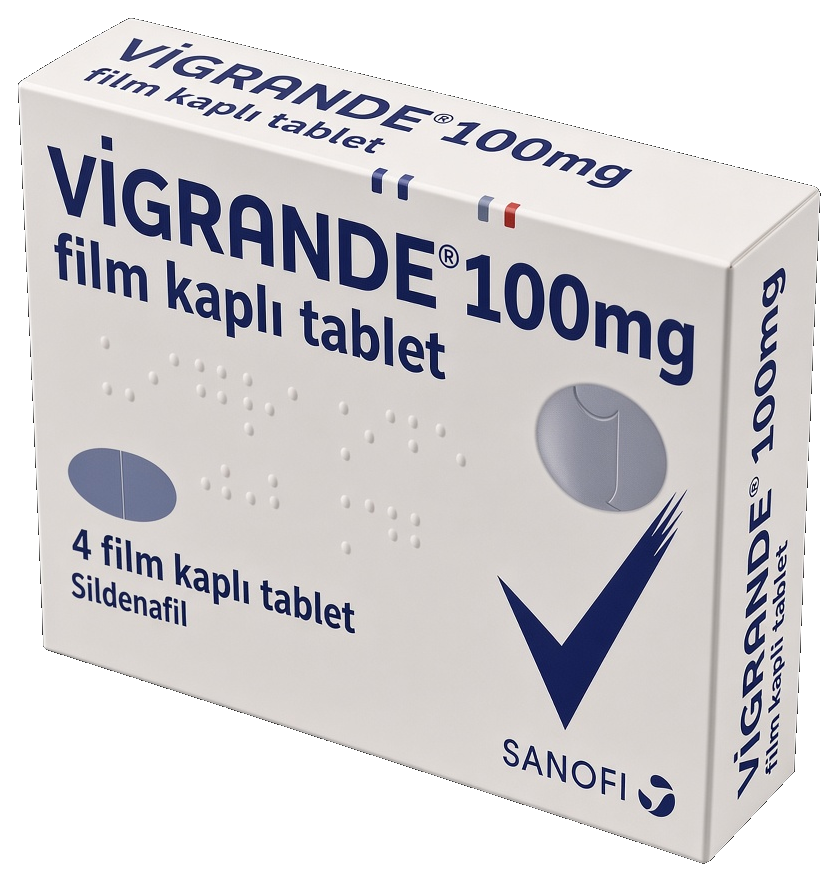 Vigrande 100 mg film kaplı tablet kutusu, 4 tablet, Sanofi